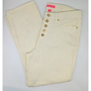 Lilly Pulitzer Jeans Women's‎ 10 Button High Rise Vacation Beach Resort Pants